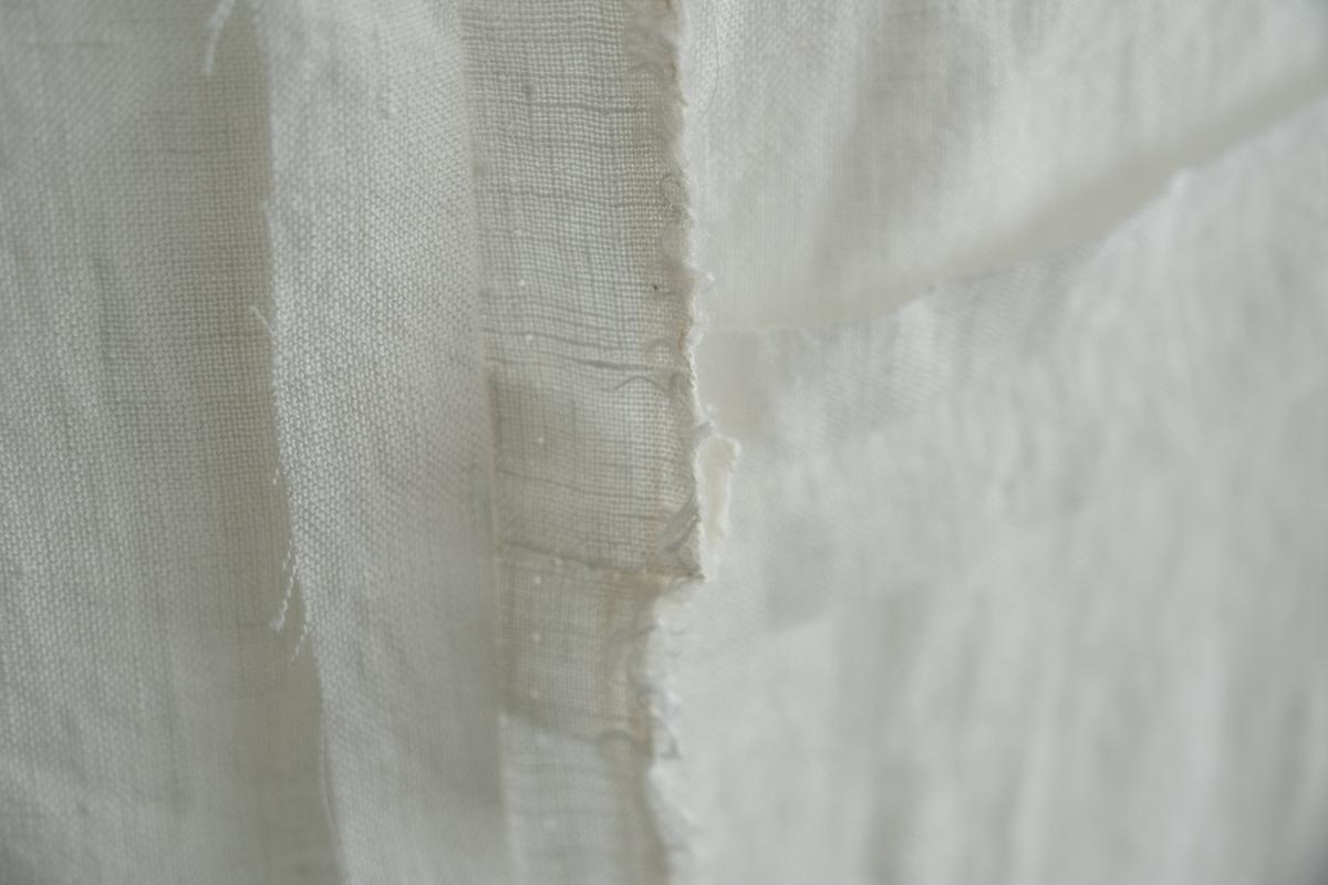 端切れパッチワーク / リネン・白 / 2サイズ