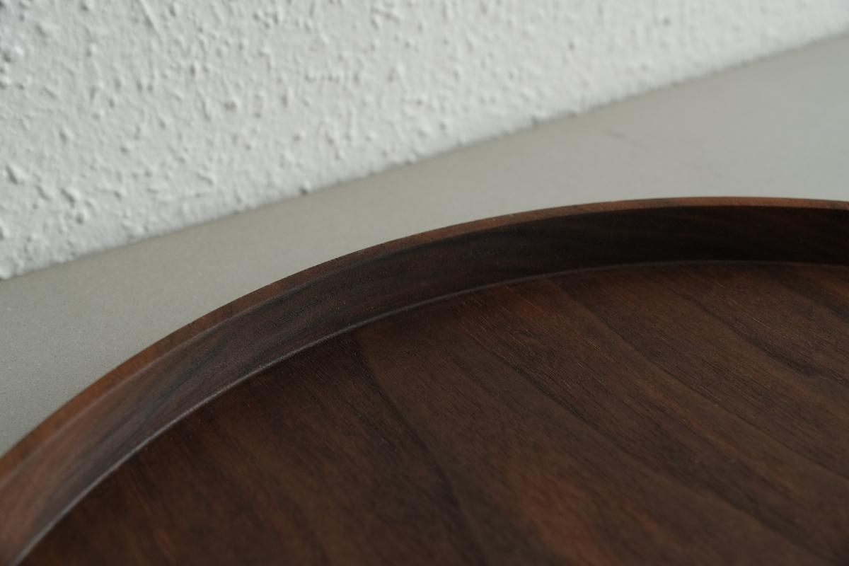 丸盆 ウォールナット オイル仕上げ