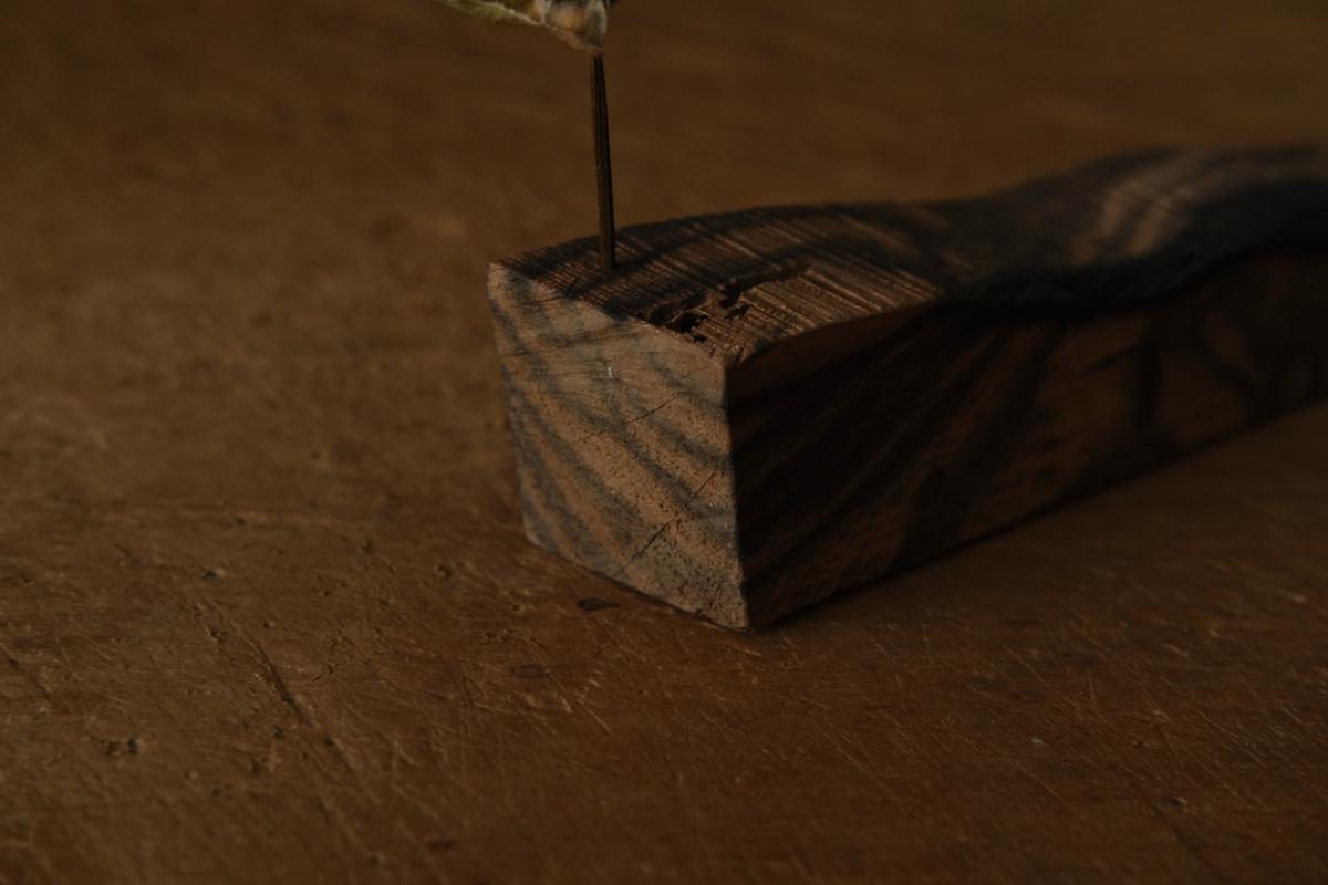 端材オブジェ｜黒柿（F）