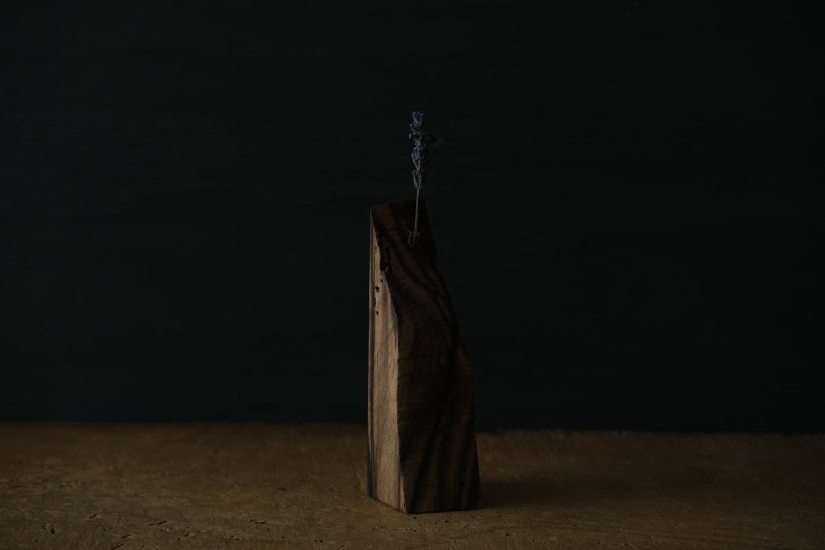 端材オブジェ｜黒柿（E）