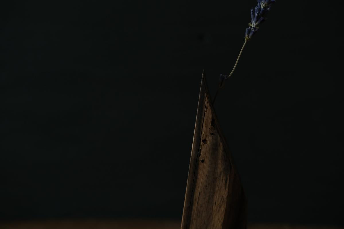 端材オブジェ｜黒柿（E）