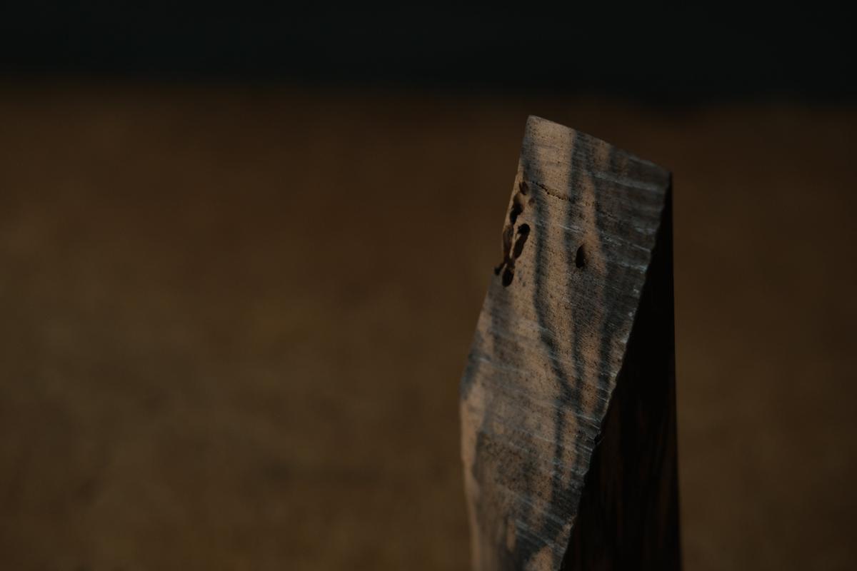 端材オブジェ｜黒柿（E）