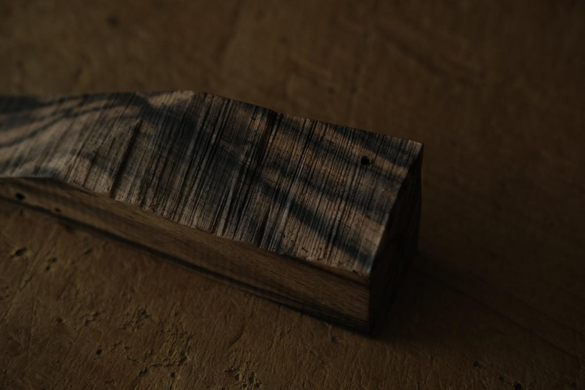 端材オブジェ｜黒柿（E）