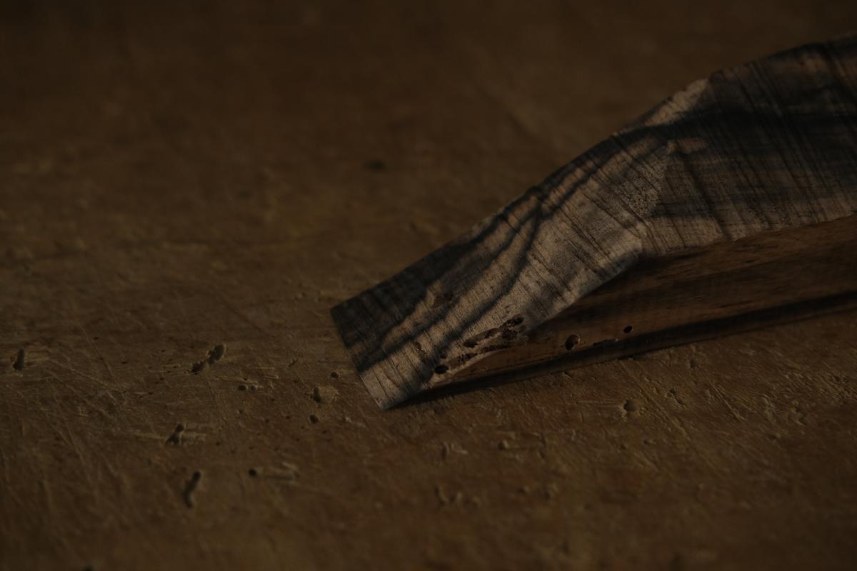 端材オブジェ｜黒柿（E）