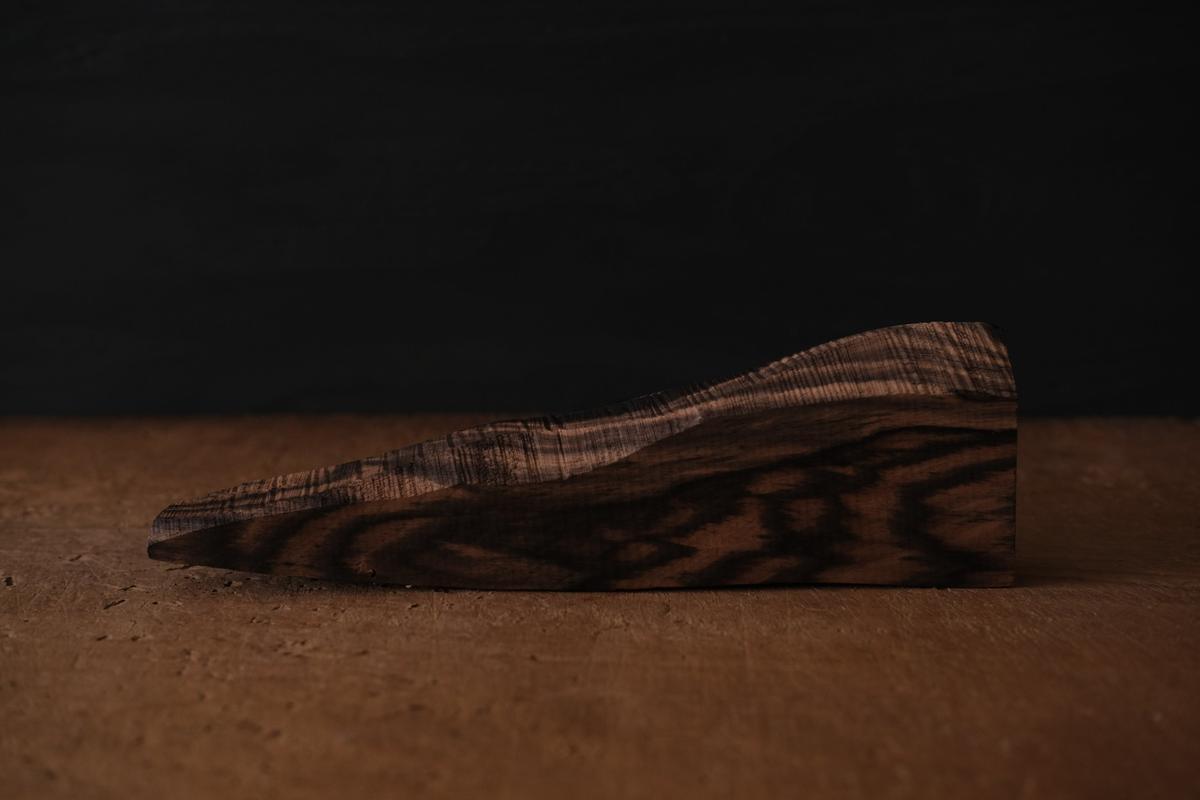 端材オブジェ｜黒柿（D）