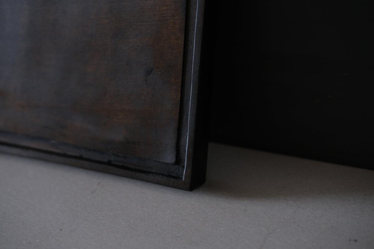 徒爾 角小皿5寸 サクラ・黒漆