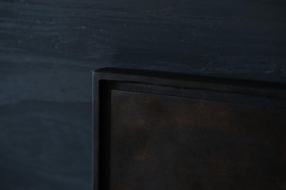 徒爾 角小皿5寸 サクラ・黒漆