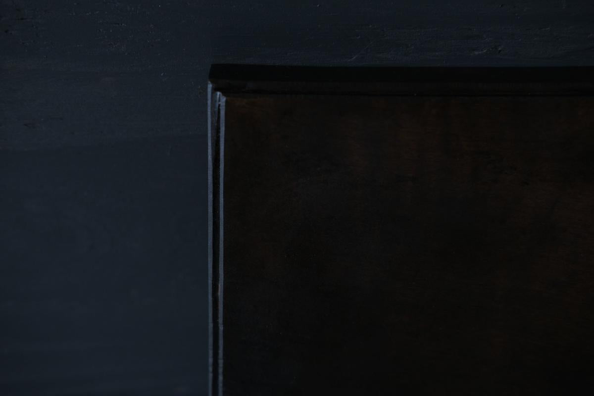 徒爾 角小皿5寸 サクラ・黒漆