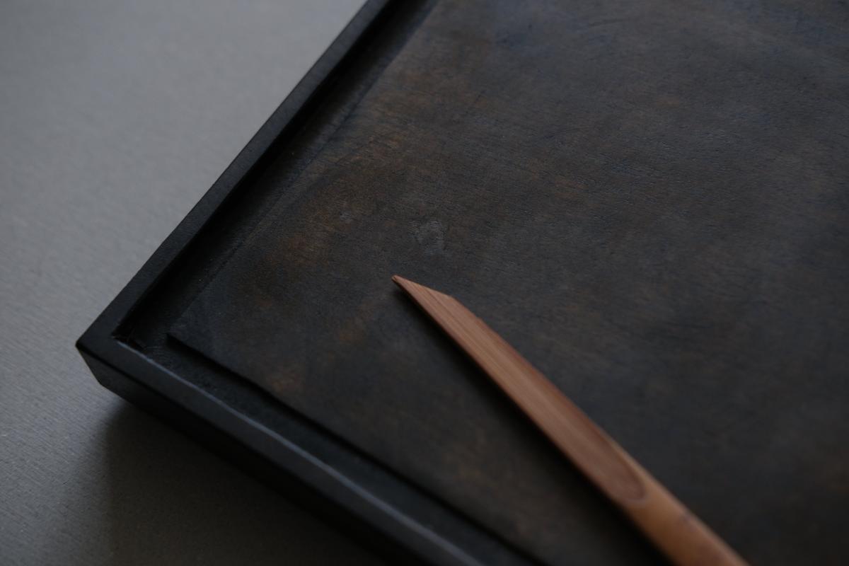 徒爾 角小皿5寸 サクラ・黒漆