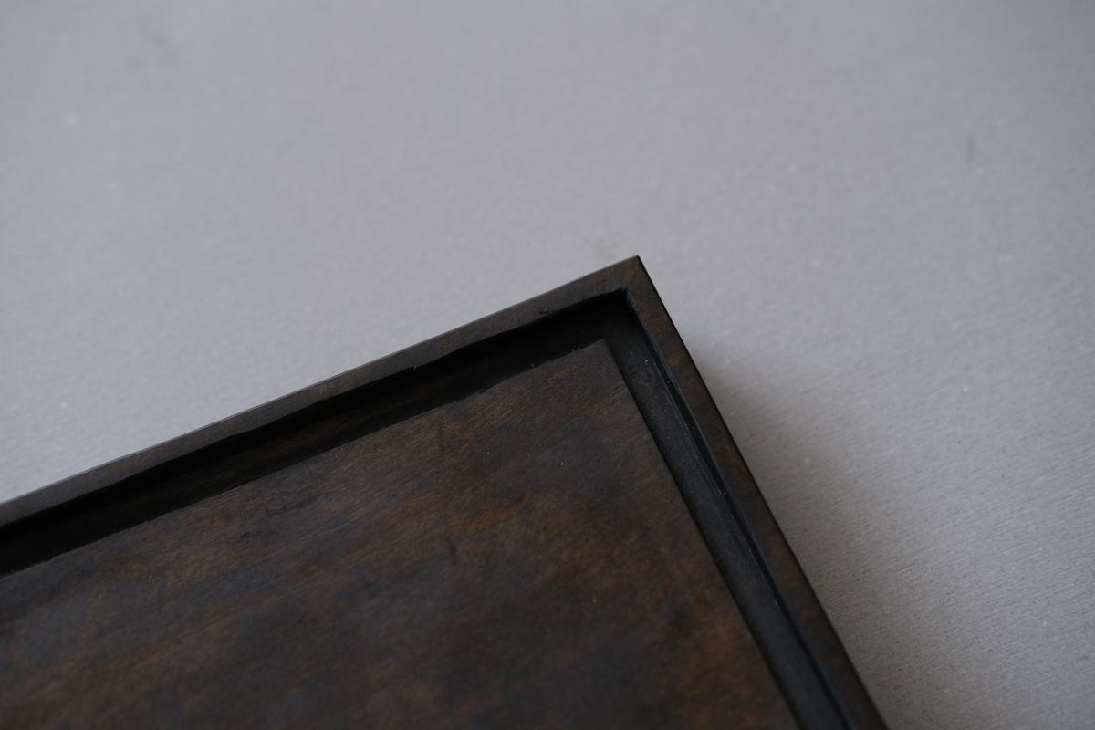 徒爾 角小皿5寸 サクラ・黒漆