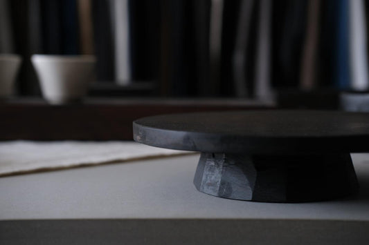 徒爾 茶盤 サクラ・黒漆