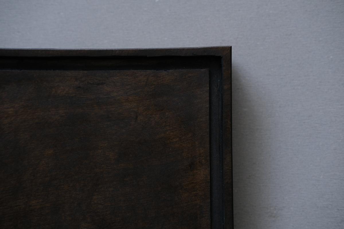 徒爾 角小皿5寸 サクラ・黒漆