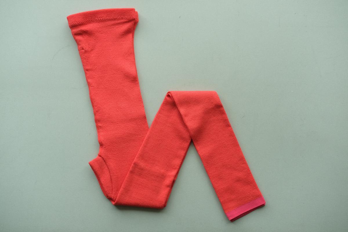 リネンニットレギンス マチ付き｜ポピーレッド｜2 size