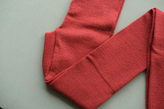 リネンニットレギンス マチ付き|アカネ|2 size