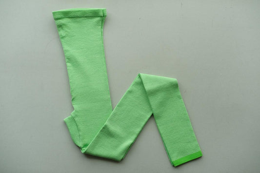 リネンニットレギンス マチ付き|ライム|2 size