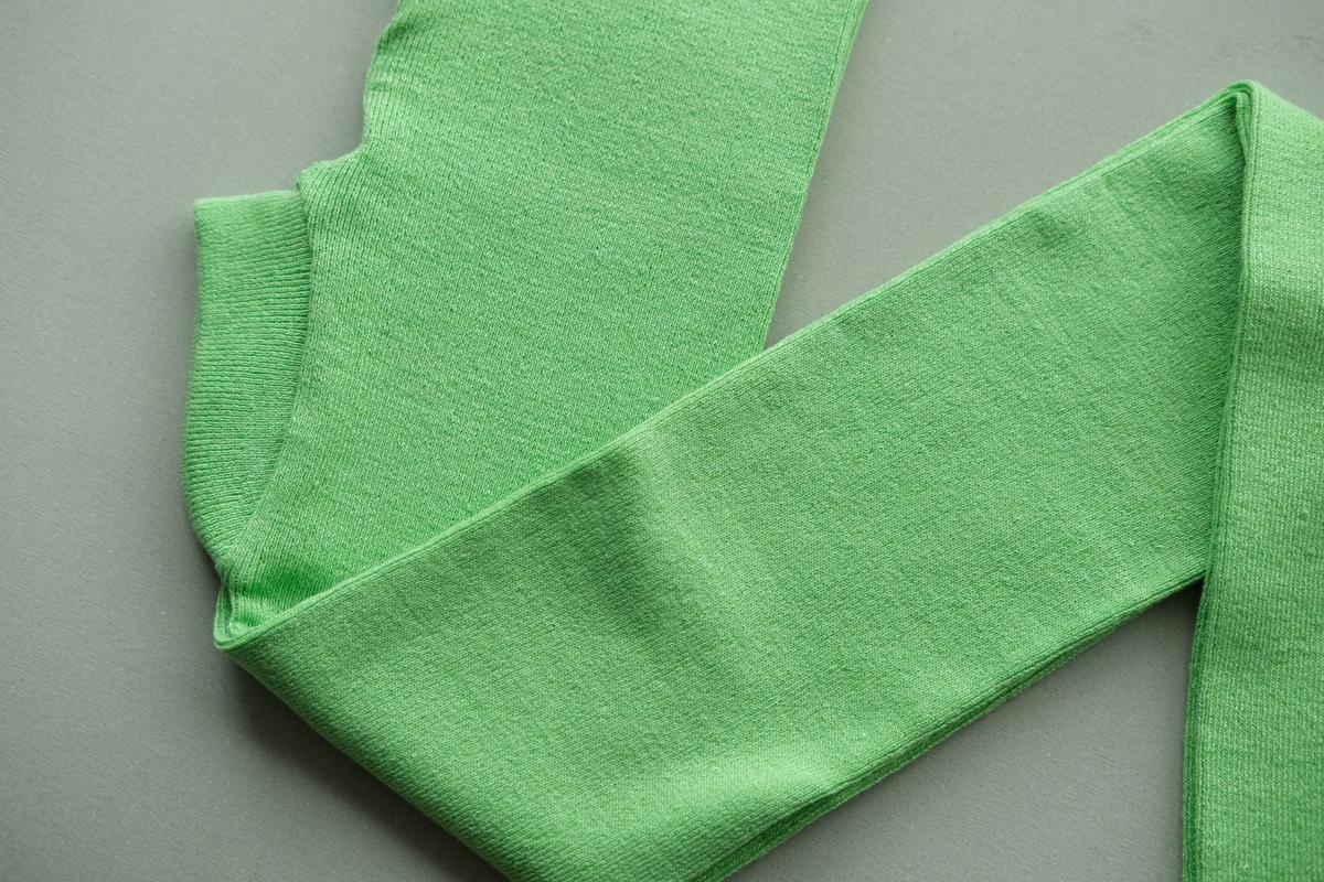 リネンニットレギンス マチ付き｜ライム｜2 size