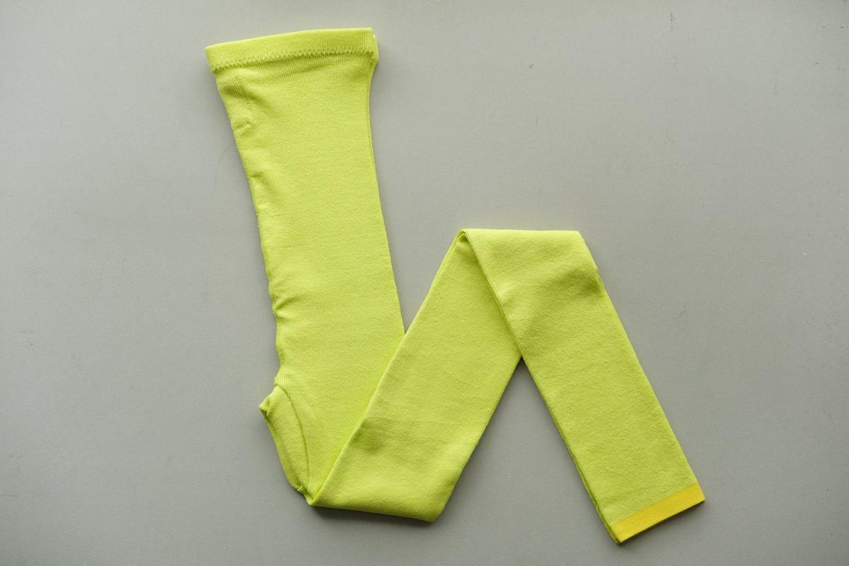 リネンニットレギンス マチ付き｜レモン｜2 size
