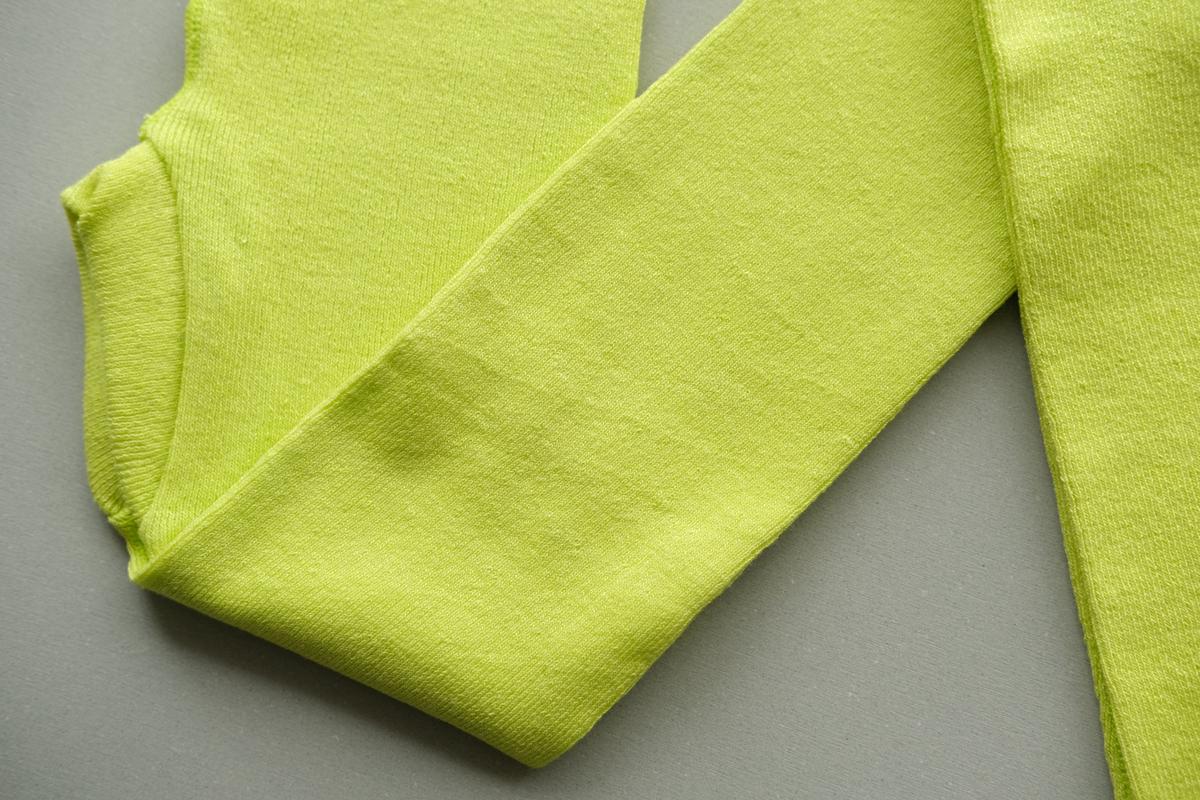 リネンニットレギンス マチ付き｜レモン｜2 size