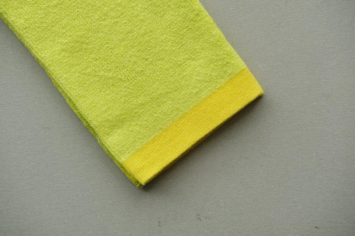 リネンニットレギンス マチ付き｜レモン｜2 size