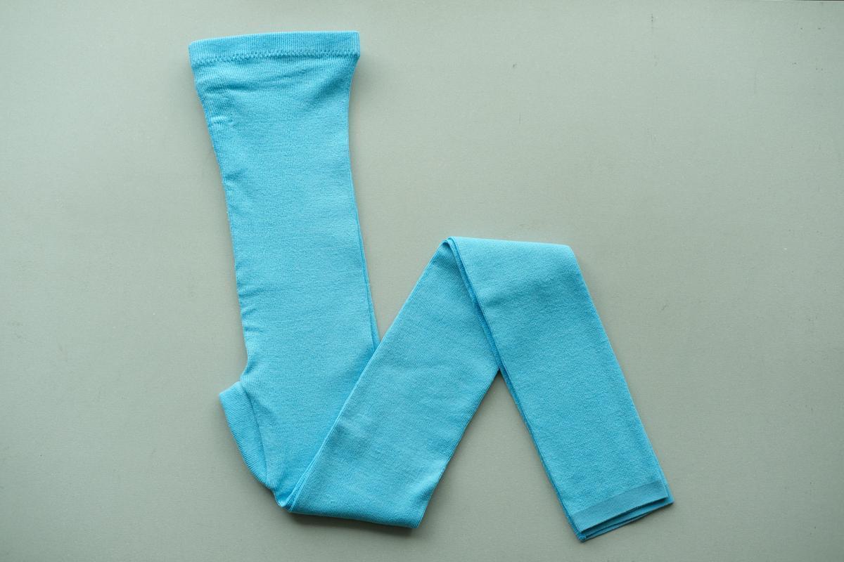 リネンニットレギンス マチ付き｜アクア｜2 size