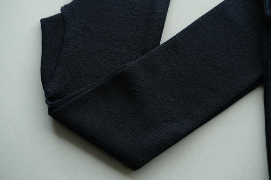 リネンニットレギンス マチ付き｜ネイビー｜2 size