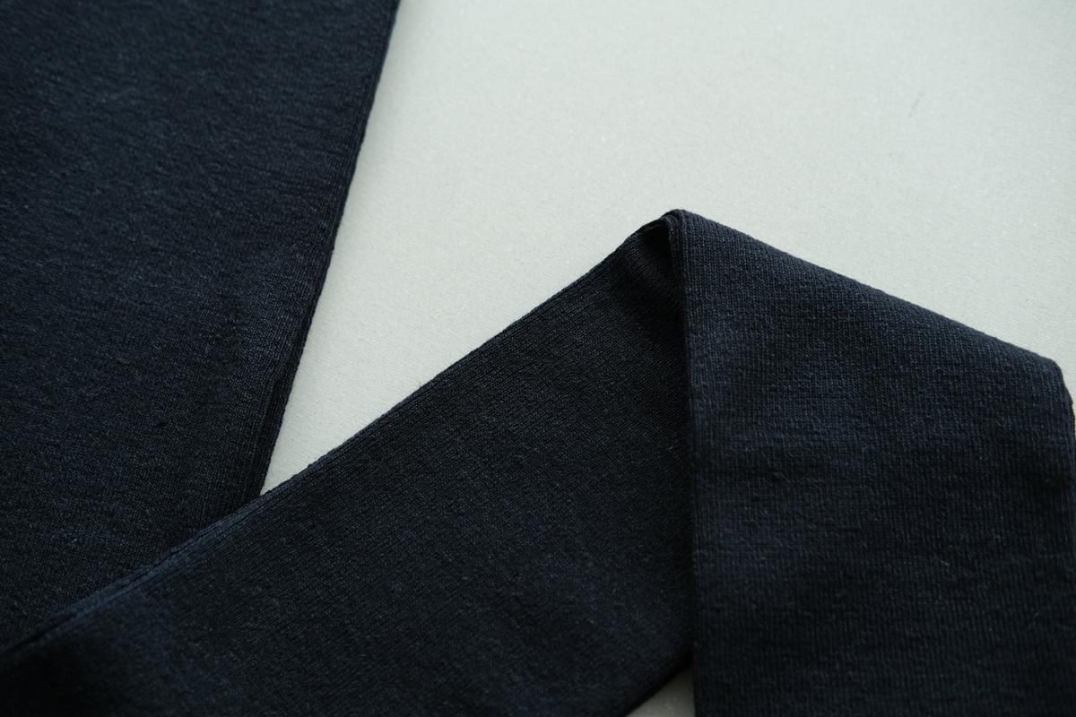 リネンニットレギンス マチ付き｜ネイビー｜2 size
