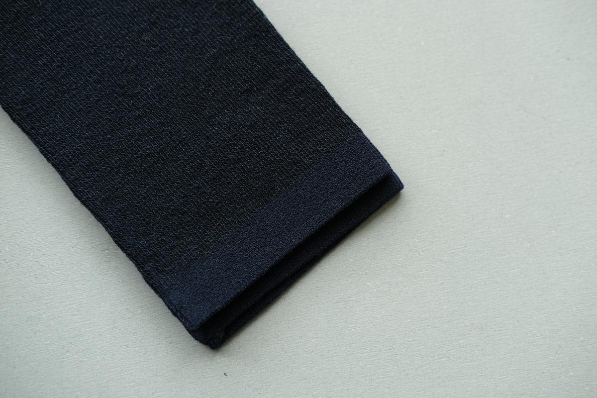 リネンニットレギンス マチ付き｜ネイビー｜2 size