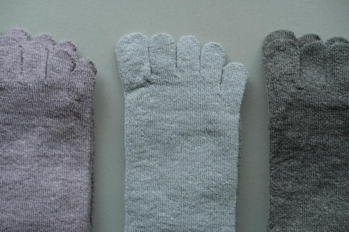 リネンキュプラ 5本指ソックス｜22-24cm｜7色