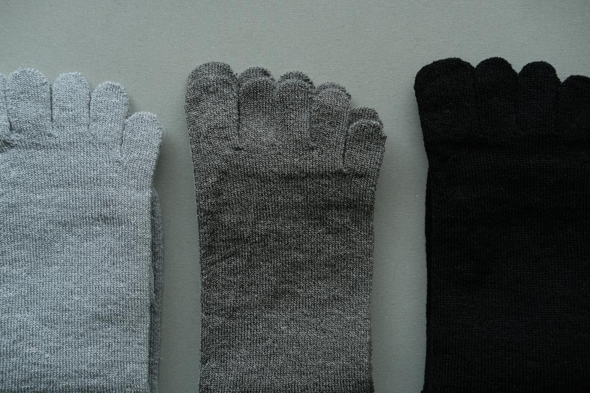 リネンキュプラ 5本指ソックス｜22-24cm｜7色