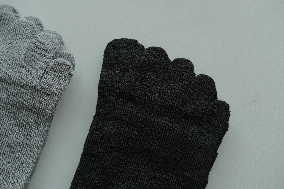 リネンキュプラ 5本指ソックス｜22-24cm｜7色