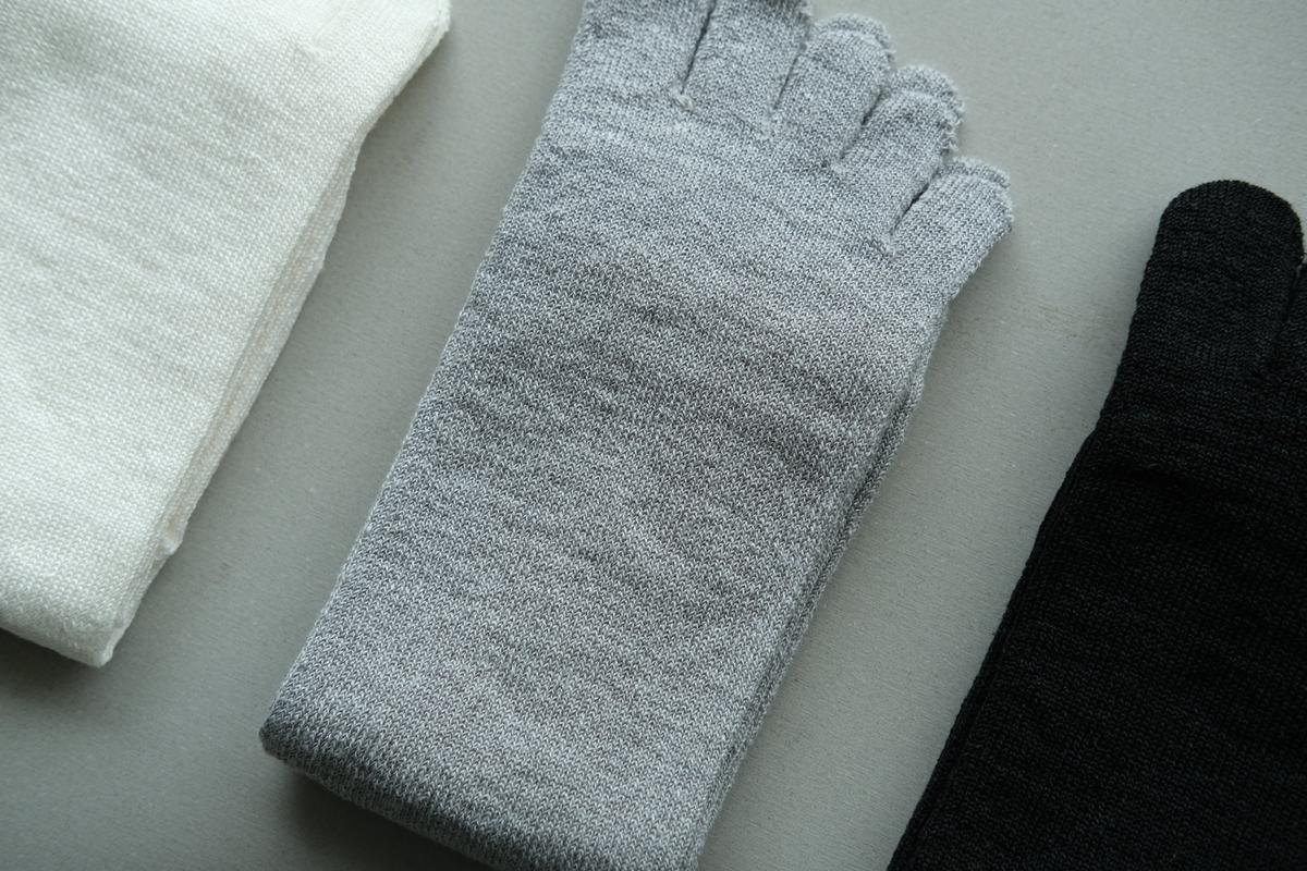 リネンキュプラ 5本指ソックス｜25-27cm｜3色