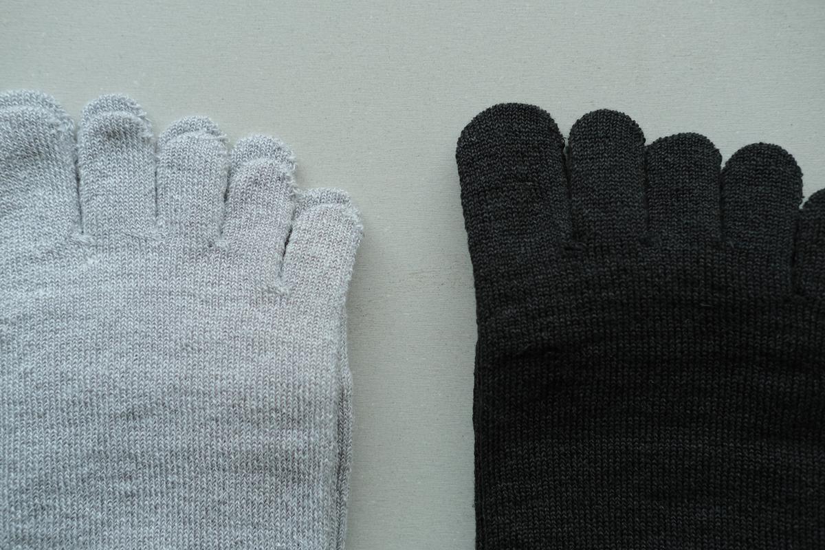 リネンキュプラ 5本指ソックス｜25-27cm｜3色