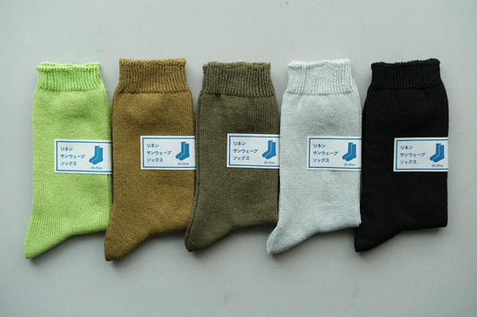 リネンニットソックス|25-27cm|各色