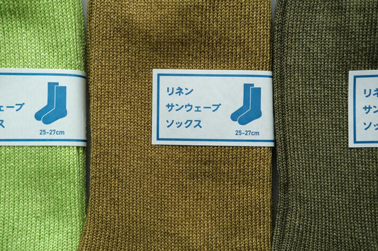 リネンニットソックス｜25-27cm｜各色