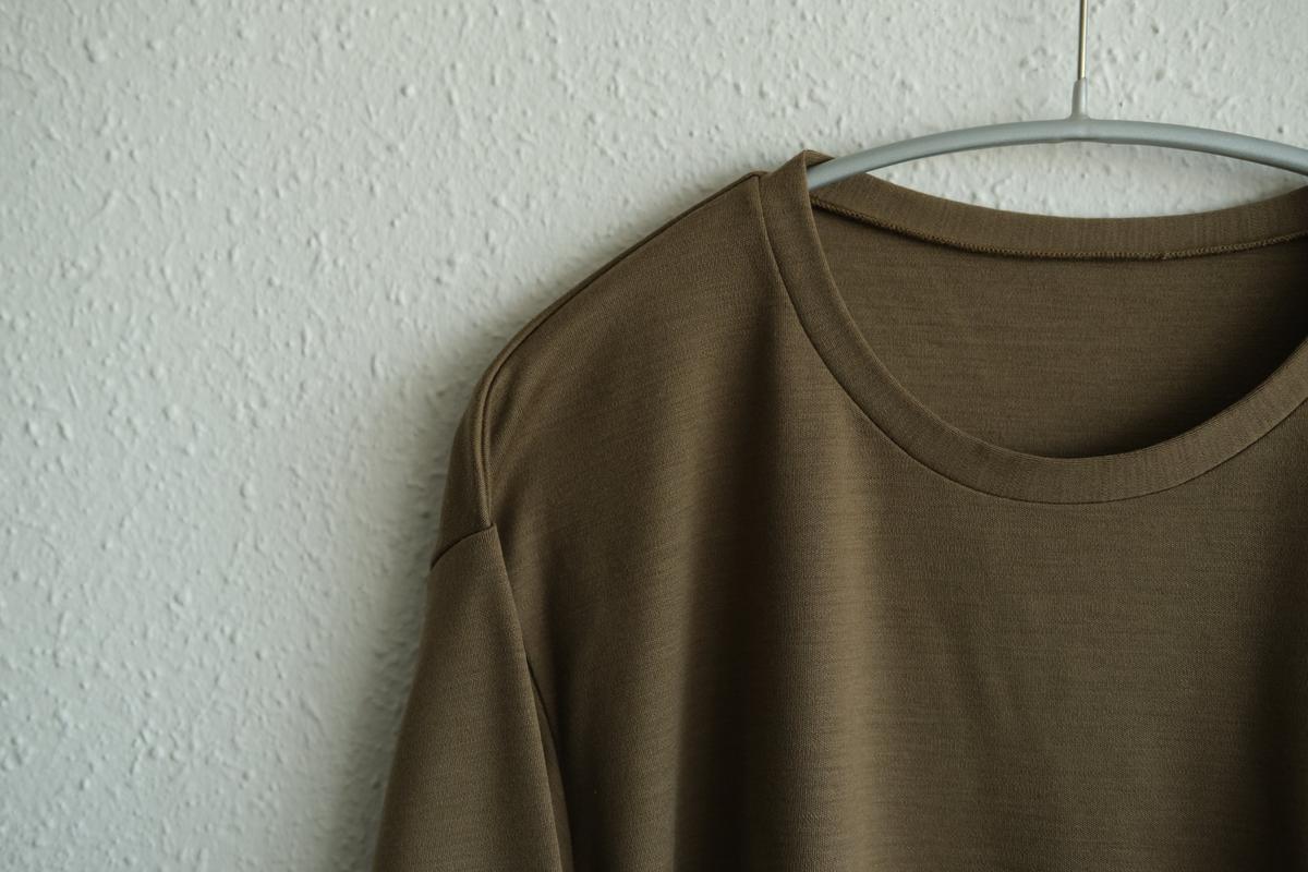 MITTAN / スーパー120’sウールスムース長袖 茶 T-35 / unisex