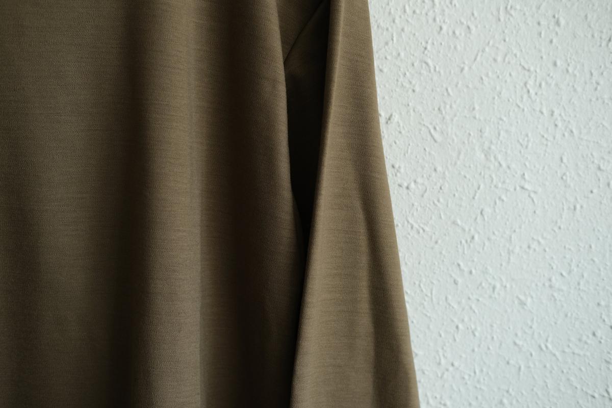 MITTAN / スーパー120’sウールスムース長袖 茶 T-35 / unisex