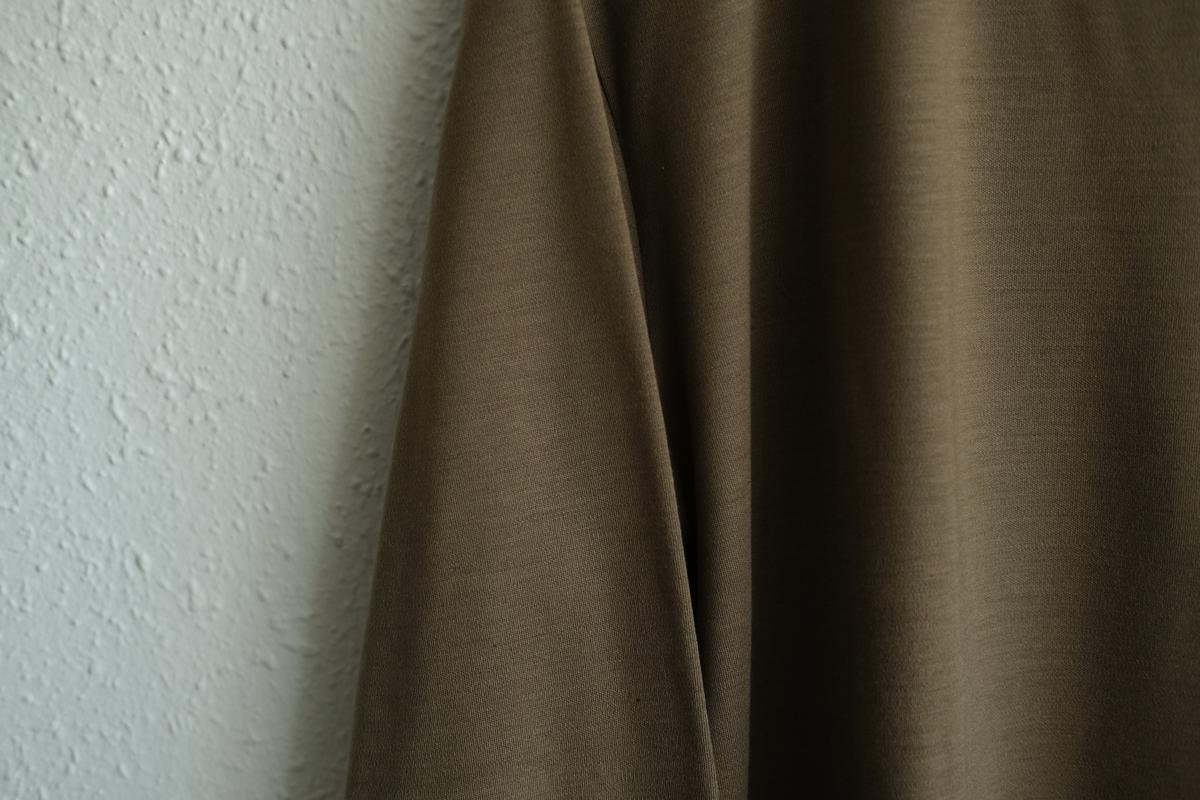 MITTAN / スーパー120’sウールスムース長袖 茶 T-35 / unisex