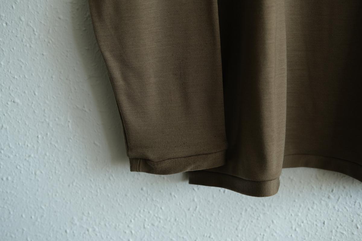 MITTAN / スーパー120’sウールスムース長袖 茶 T-35 / unisex