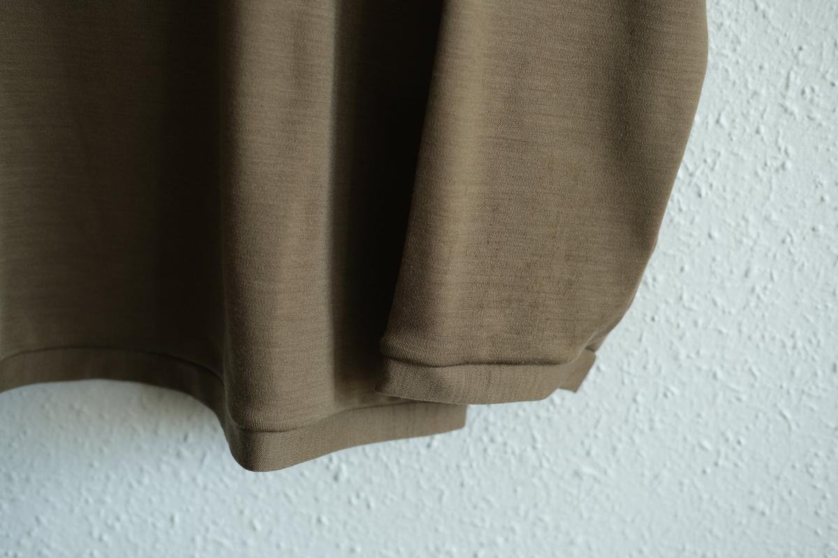 MITTAN / スーパー120’sウールスムース長袖 茶 T-35 / unisex