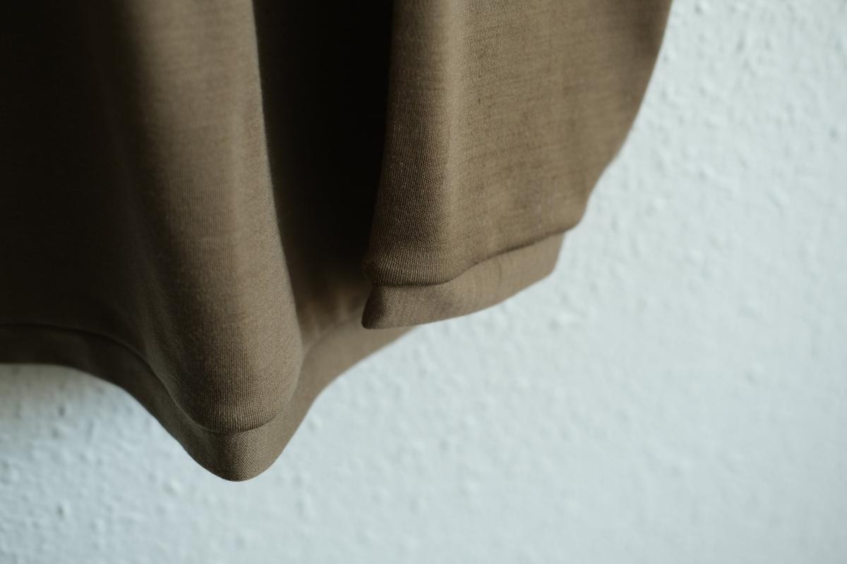 MITTAN / スーパー120’sウールスムース長袖 茶 T-35 / unisex