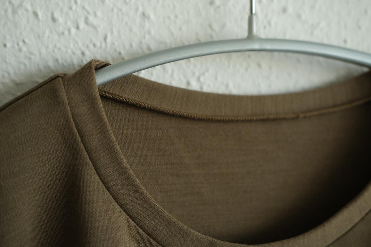 MITTAN / スーパー120’sウールスムース長袖 茶 T-35 / unisex