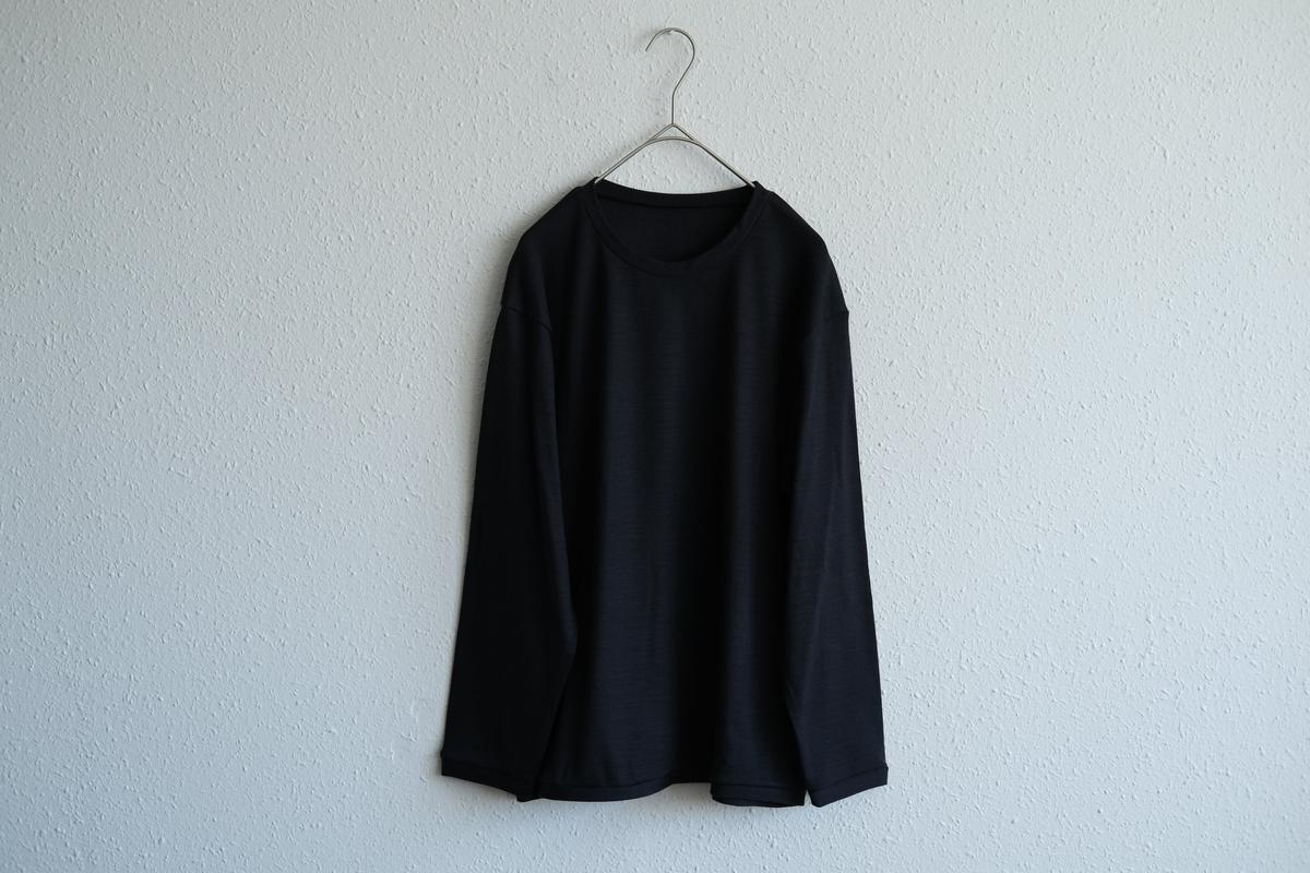 MITTAN / スーパー120’sウールスムース長袖 墨紺 T-35 / unisex