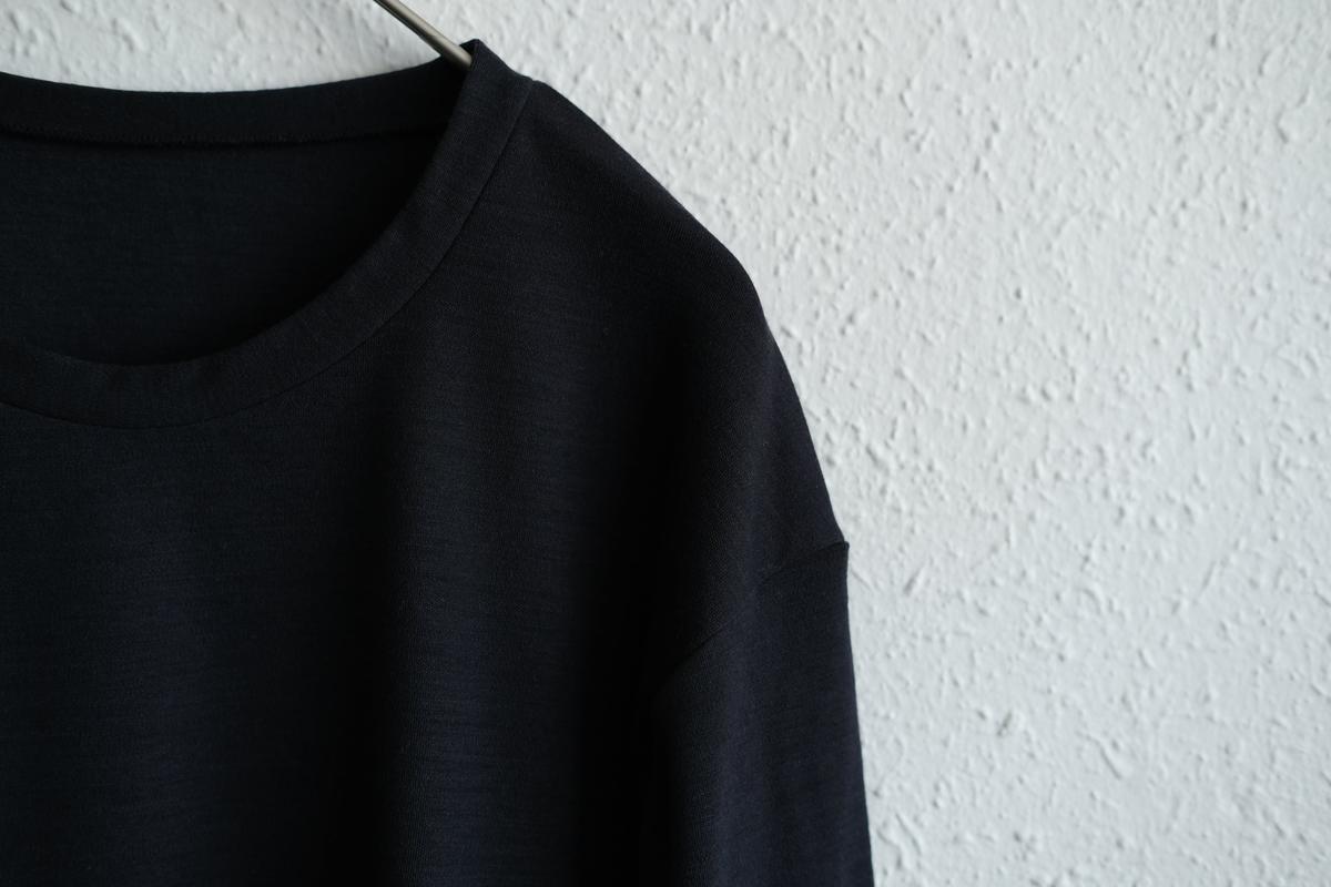 MITTAN / スーパー120’sウールスムース長袖 墨紺 T-35 / unisex