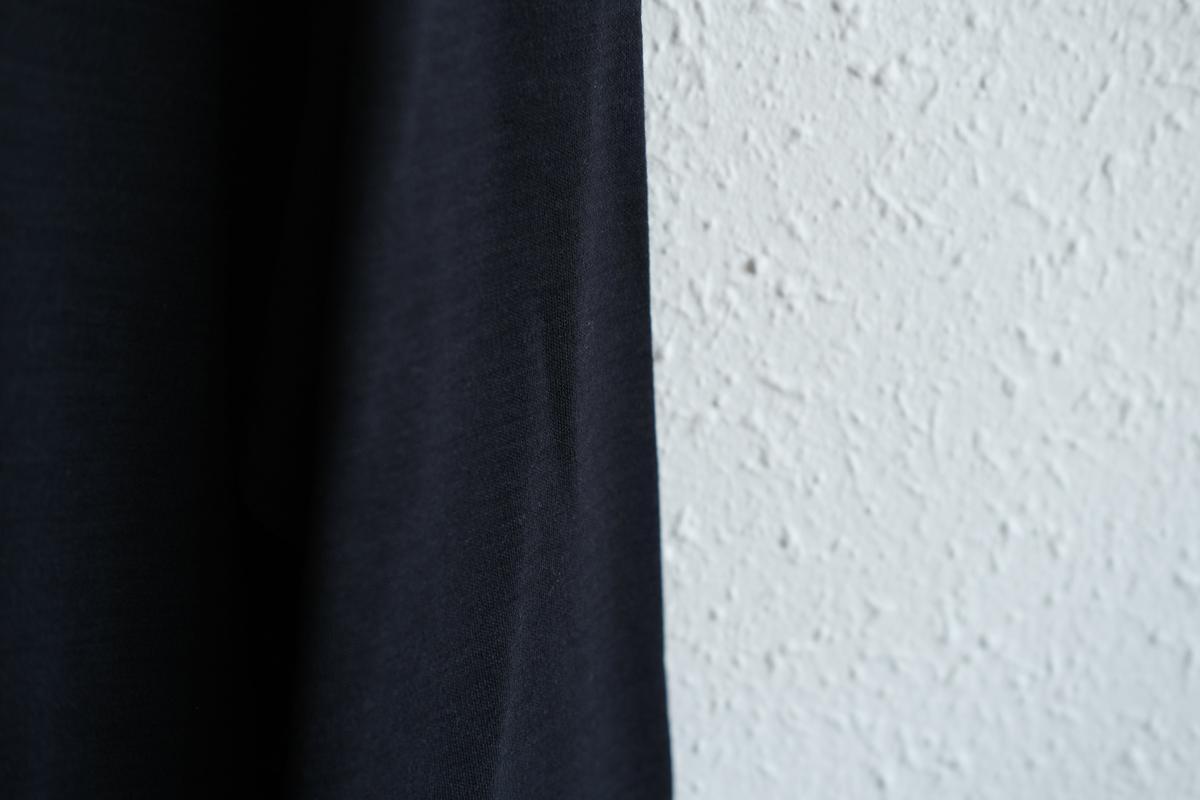 MITTAN / スーパー120’sウールスムース長袖 墨紺 T-35 / unisex