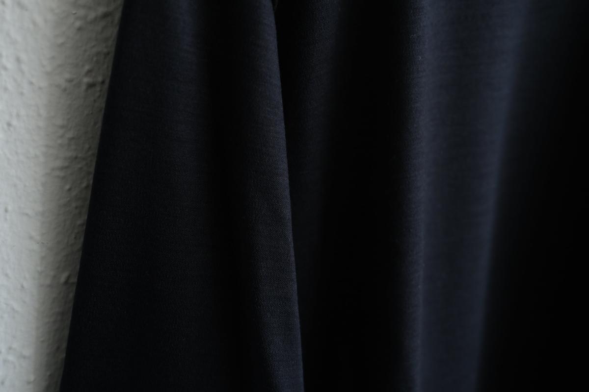 MITTAN / スーパー120’sウールスムース長袖 墨紺 T-35 / unisex
