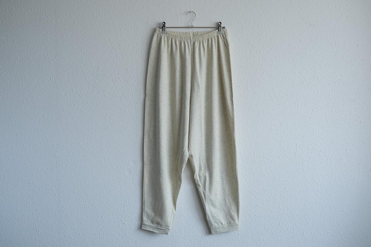 yohaku ドバイパンツ｜つぶつぶ天竺素材 オートミール｜unisex freesize