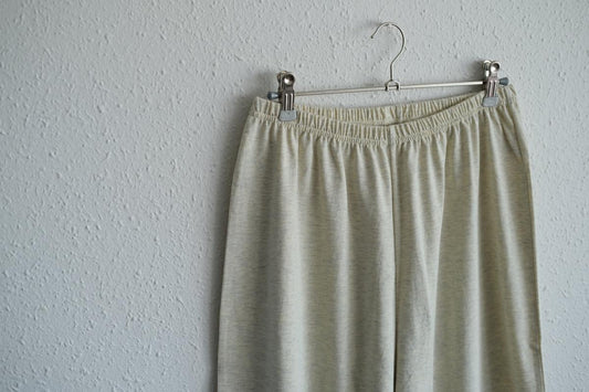 yohaku ドバイパンツ｜つぶつぶ天竺素材 オートミール｜unisex freesize