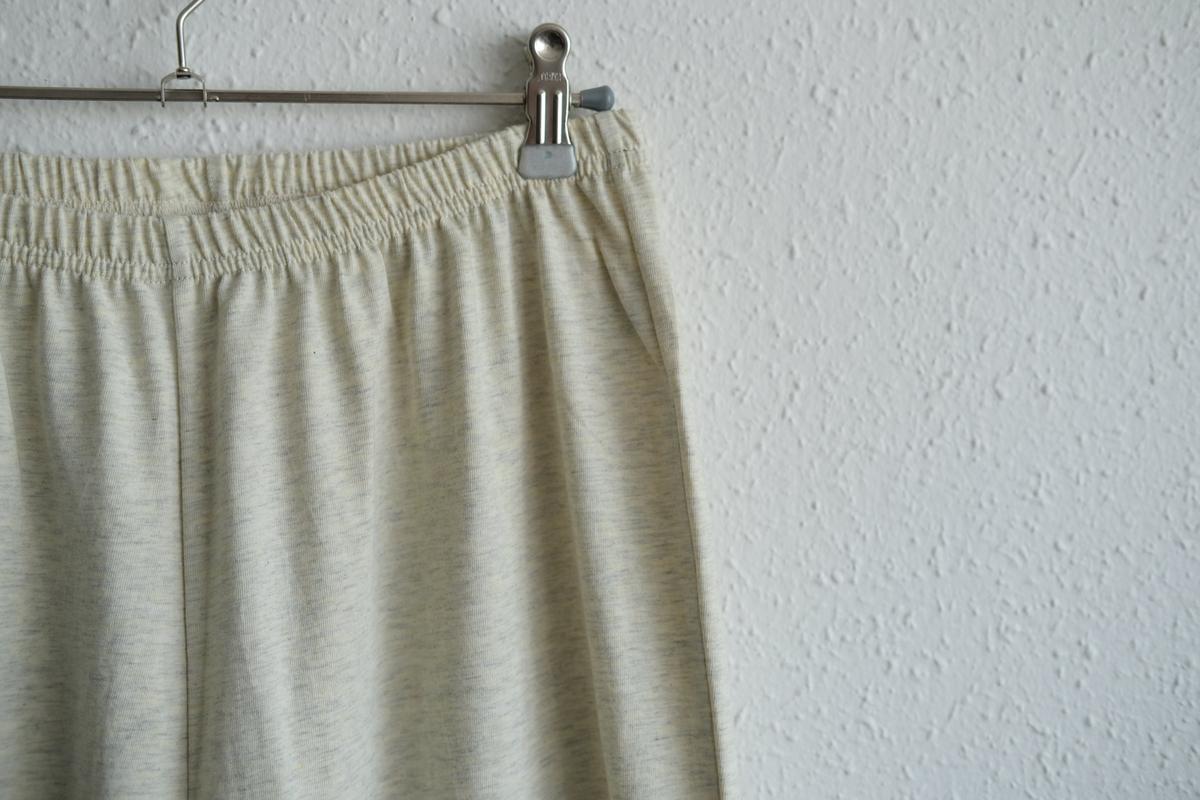 yohaku ドバイパンツ｜つぶつぶ天竺素材 オートミール｜unisex freesize