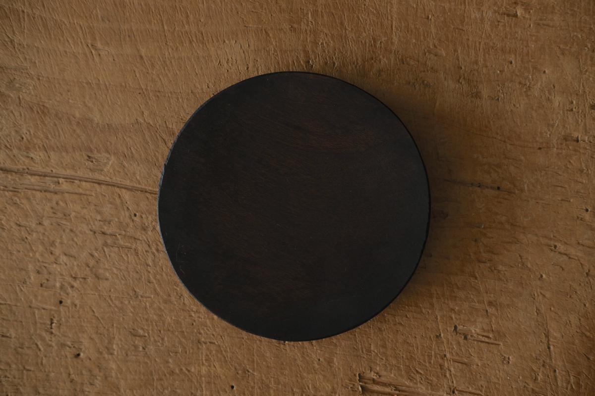 徒爾 丸小皿4寸 サクラ・鉄媒染蜜蝋