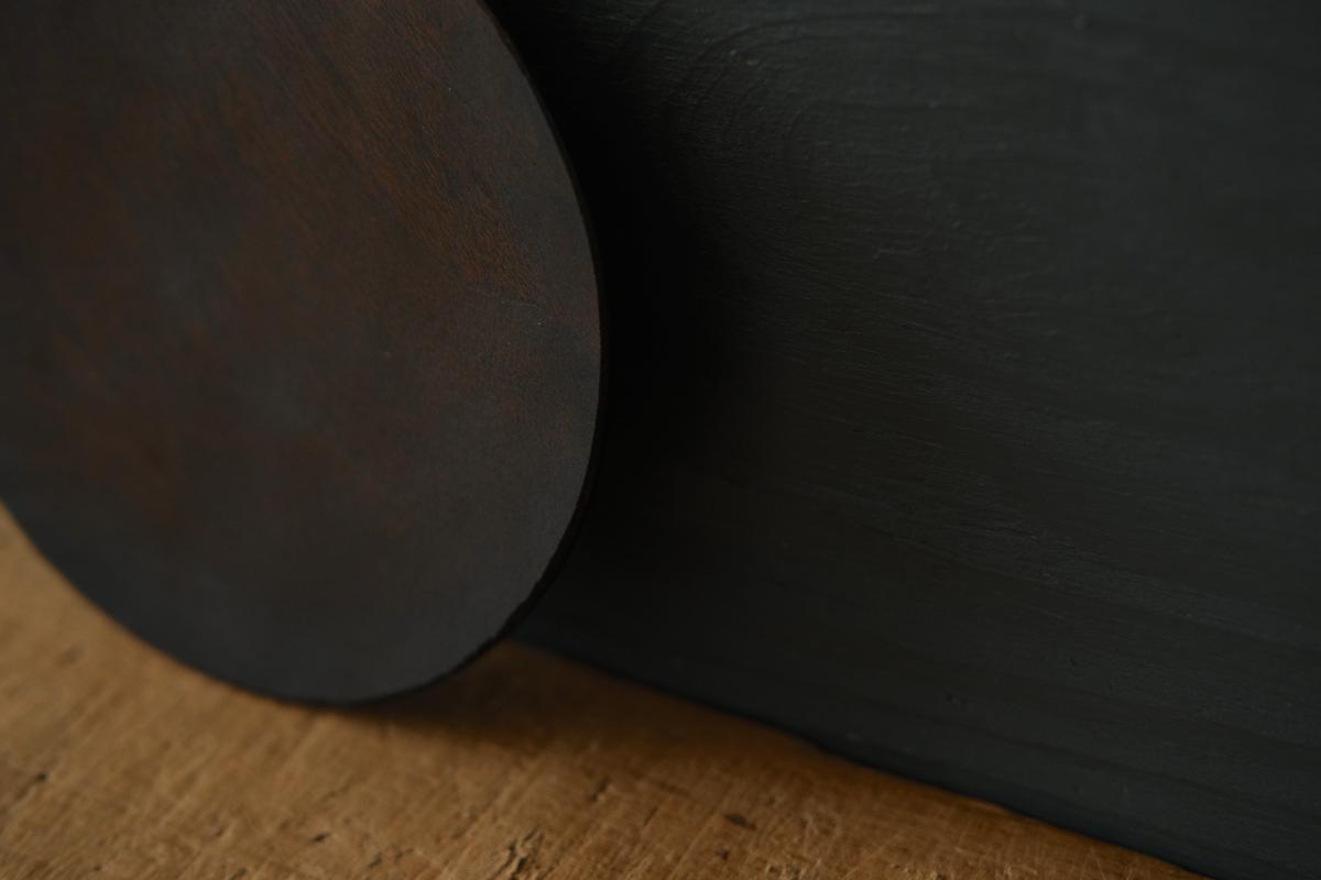 徒爾 丸小皿4寸 サクラ・鉄媒染蜜蝋